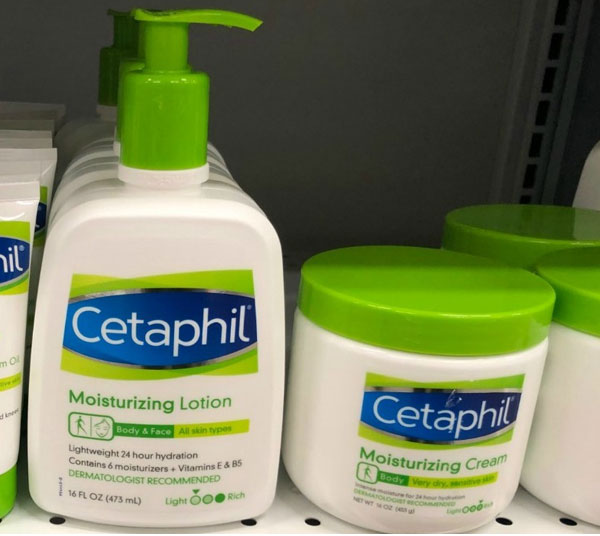 Cetaphil Moisturizing dùng được cho da nhạy cảm để cải thiện triệu chứng viêm da cơ địa